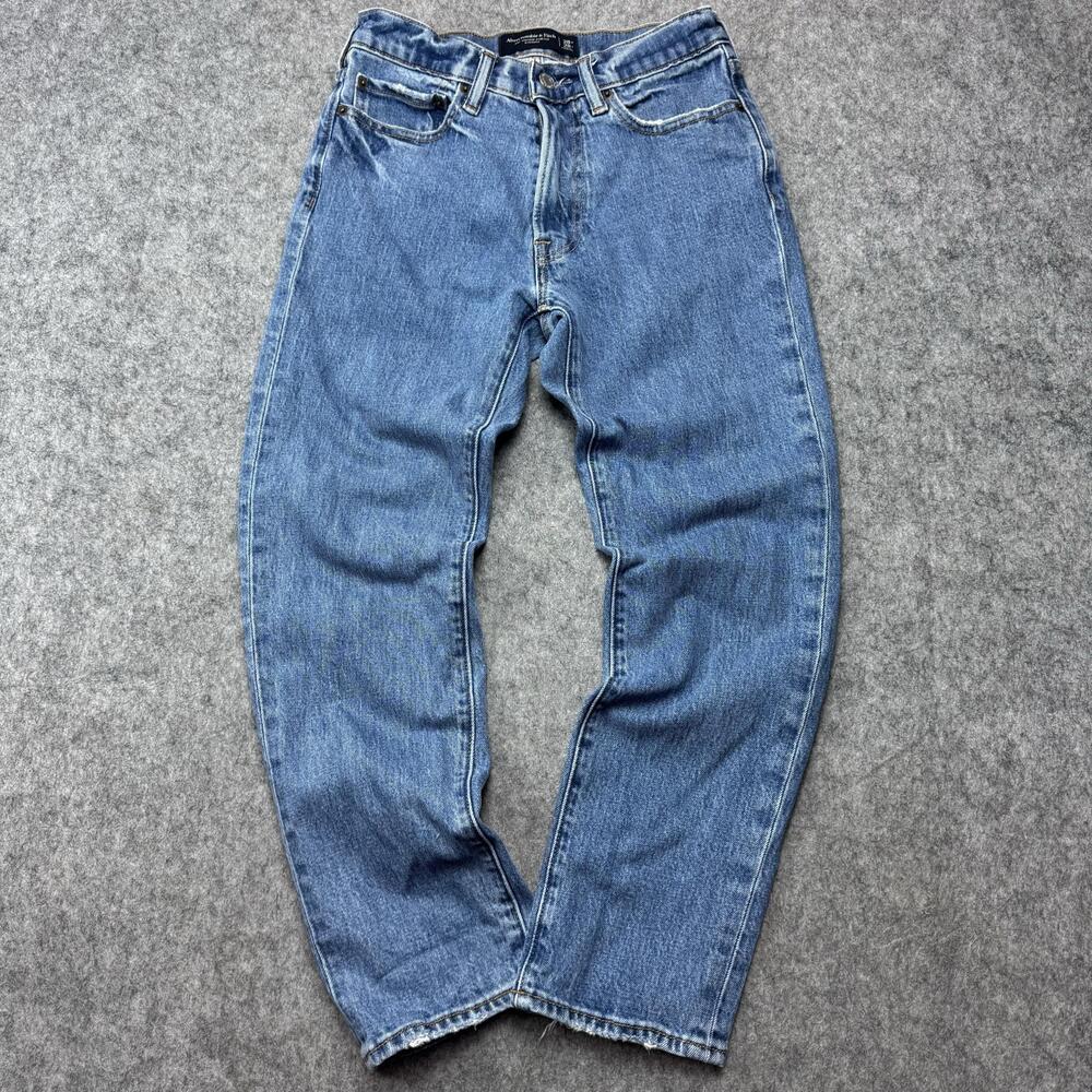 Abercrombie & Fitch Jeans Mens 28x26 Blue Medium Wash Vintage Stretch Straight